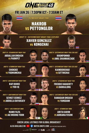 ONE Friday Fights 49: Nakrob vs. Pettonglor ONE Friday Fights 49: Nakrob vs. Pettonglor