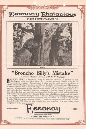 Broncho Billy's Mistake Broncho Billy's Mistake