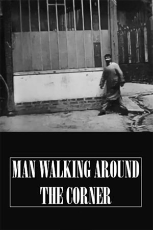 Man Walking Around a Corner Man Walking Around a Corner