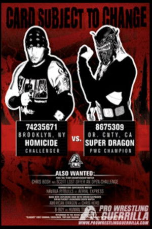PWG: Card Subject To Change PWG: Card Subject To Change