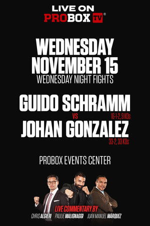 Guido Emmanuel Schramm vs. Johan Gonzalez Guido Emmanuel Schramm vs. Johan Gonzalez