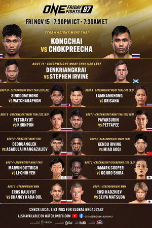 ONE Friday Fights 87: Kongchai vs. Chokpreecha