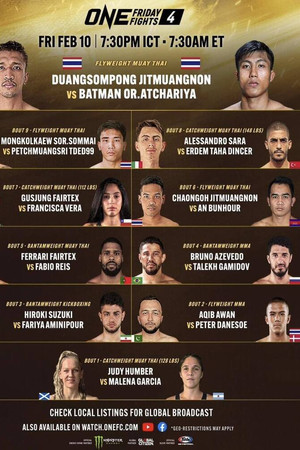 ONE Friday Fights 4: Duangsompong vs. Batman ONE Friday Fights 4: Duangsompong vs. Batman