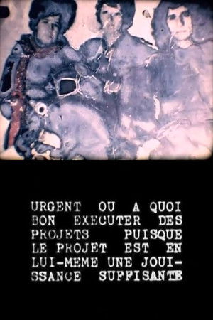 Urgent ou à quoi bon exécuter des projets puisque le projet est en lui-même une jouissance suffisante Urgent ou à quoi bon exécuter des projets puisque le projet est en lui-même une jouissance suffisante