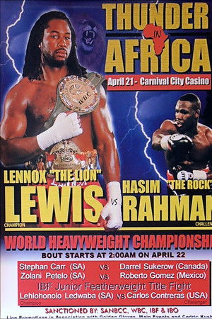 Lennox Lewis vs. Hasim Rahman Lennox Lewis vs. Hasim Rahman