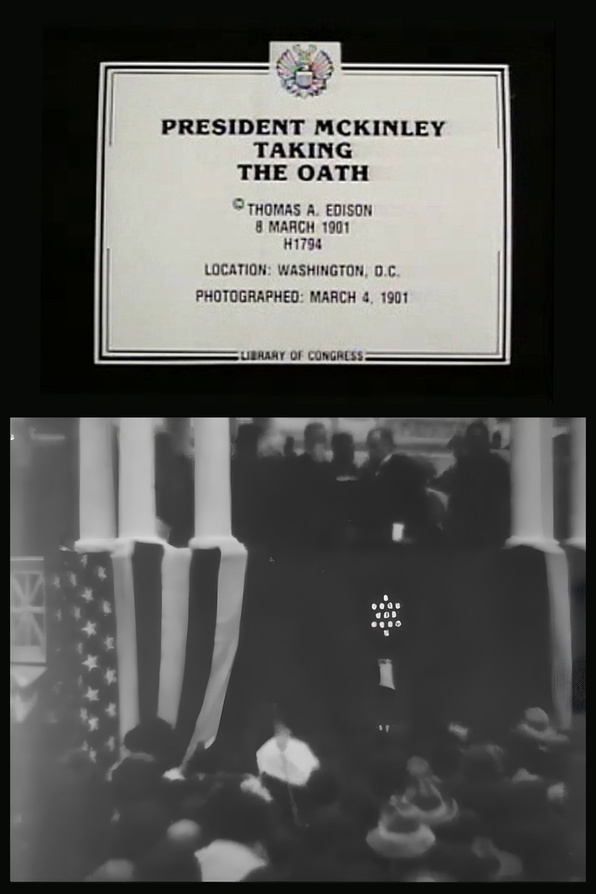 President McKinley Taking the Oath