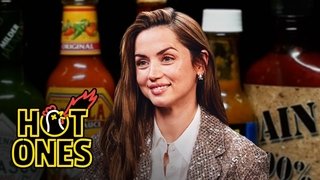 Ana de Armas Does Her Own Stunts While Eating Spicy Wings