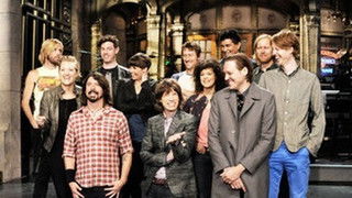 Mick Jagger with Arcade Fire, Jeff Beck, Foo Fighters