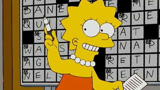 Homer and Lisa Exchange Cross Words