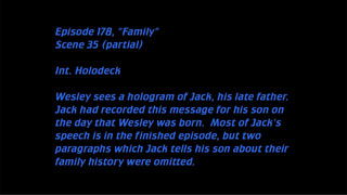 Deleted Scenes: S04E02 – Family