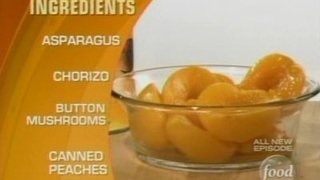 Canned Peaches, Rice Cakes, Beets