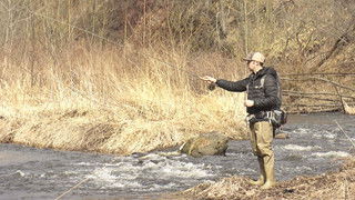 Fishing in the Tokachi Plain in Early Spring