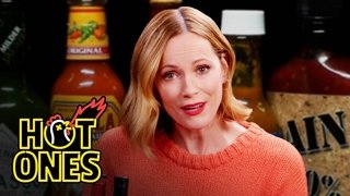 Leslie Mann Gets Revenge While Eating Spicy Wings