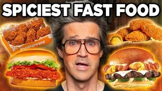 Ranking The SPICIEST Fast Food (Taste Test)