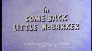Come Back, Little McBarker