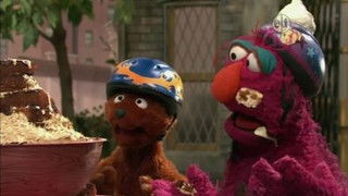 Curly Bear Chases Birthday Cake