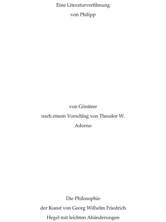 A Literary Film Adaptation