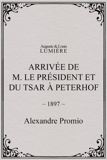 Arrivée de M. le président et du tsar à Peterhof