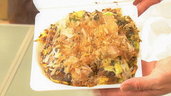 At a Small Kobe Okonomiyaki Shop