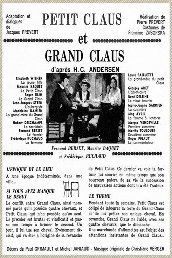 Le petit Claus et le grand Claus 在线观看和下载完整电影
