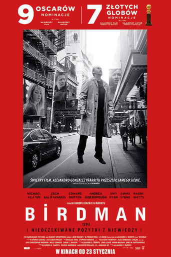Okładka filmu Birdman czyli (nieoczekiwane pożytki z niewiedzy)