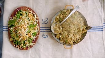 Fish Baps and Mushroom Farfalle