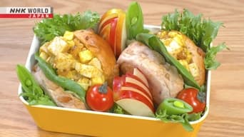 Sweet Chili Chicken Tatsuta Bento & Curry Chicken Salad Sandwich