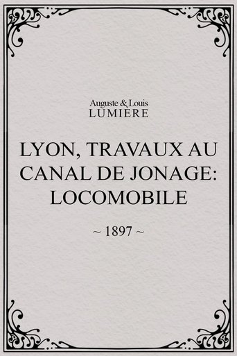 Lyon, travaux au canal de Jonage: locomobile