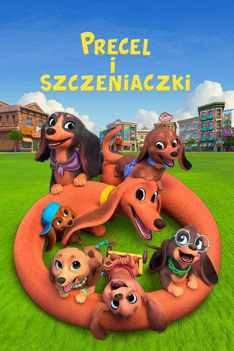 Okładka serialu Precel i szczeniaczki