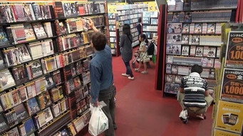Dreams to be drawn at a video rental store on a major holiday weekend