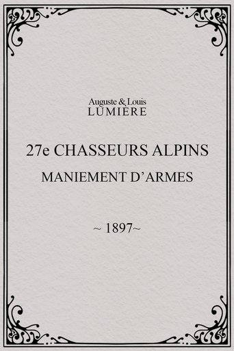 27ème chasseurs alpins : maniement d’armes