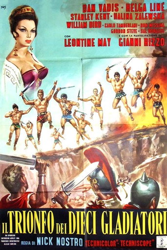 Okładka filmu Il trionfo dei dieci gladiatori