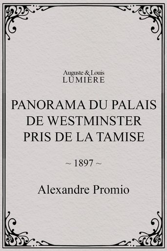 Panorama du palais de Westminster pris de la Tamise