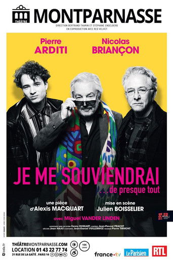 Affiche de Je me souviendrai... de presque tout