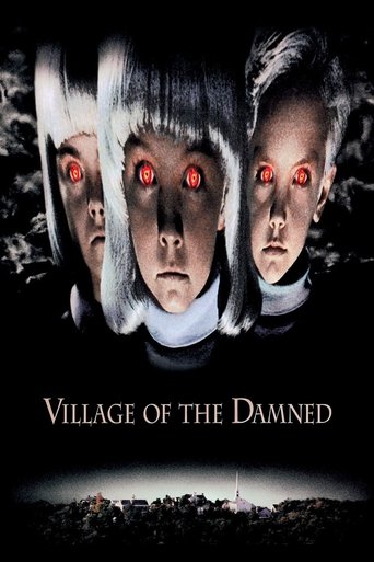 Movie poster: Village of the Damned (1995) มฤตยูเงียบกินเมือง