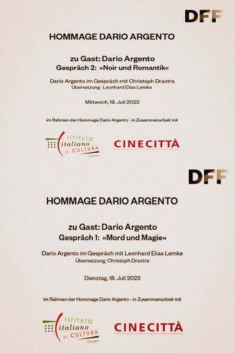 Dario Argento in conversation at the DFF