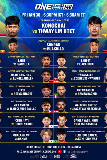 ONE Friday Fights 140: Kongchai vs. Thway Lin Htet