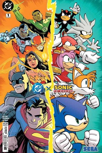DC x Sonic the Hedgehog poster