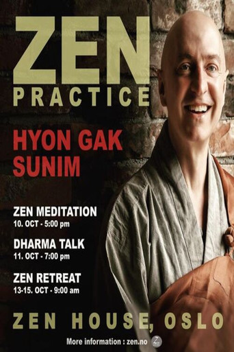 Hyon Gak Sunim's visit to Europe in poster