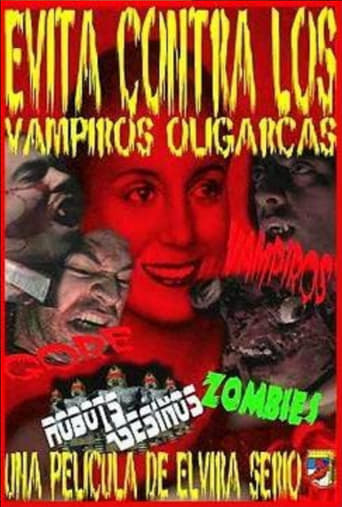 Poster of Evita against the oligarch vampires