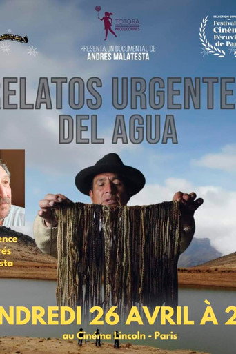 Cartell de Relatos urgentes del agua