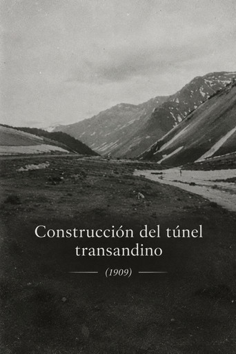 Construcción del túnel transandino