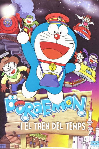 Cartell de Doraemon i el tren del temps
