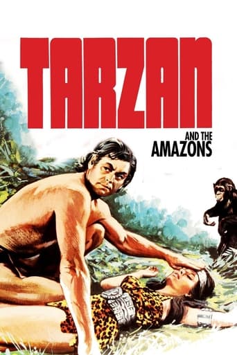 Poster för Tarzan och amazonerna