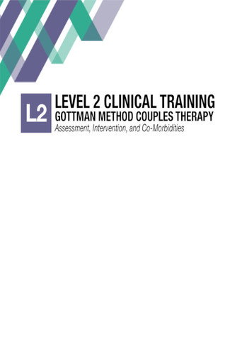Official poster for Gottman Method Couples Therapy – Level 2
