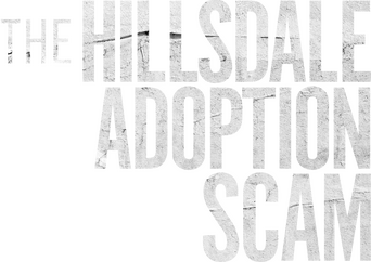 The Hillsdale Adoption Scam logo
