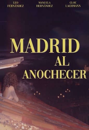 Madrid at dusk poster