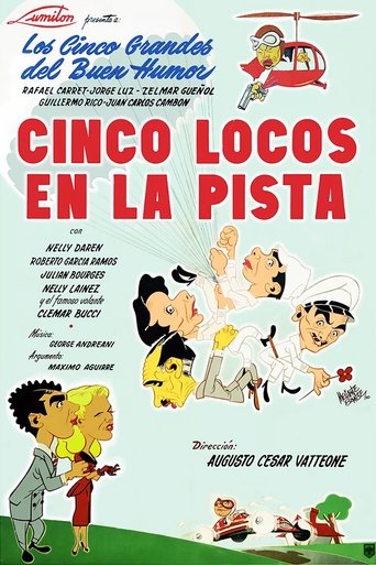 Poster of Cinco locos en la pista