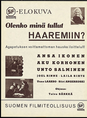 Olenko minä tullut haaremiin (1938)
