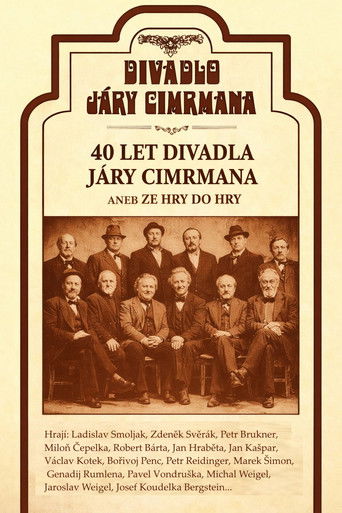 40 let Divadla Járy Cimrmana aneb Ze hry do hry poster
